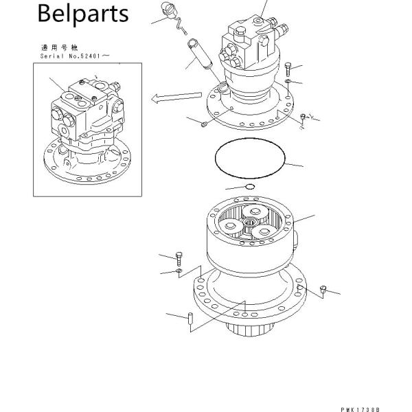 Komatsu PC120-6 PC100-6 PC130-6 Planetary Gear Parts Swing Device 2nd Carrier Assy