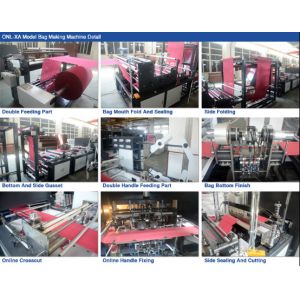 High Output Automatic Non Woven Bag Making Machine With Zipper Function
