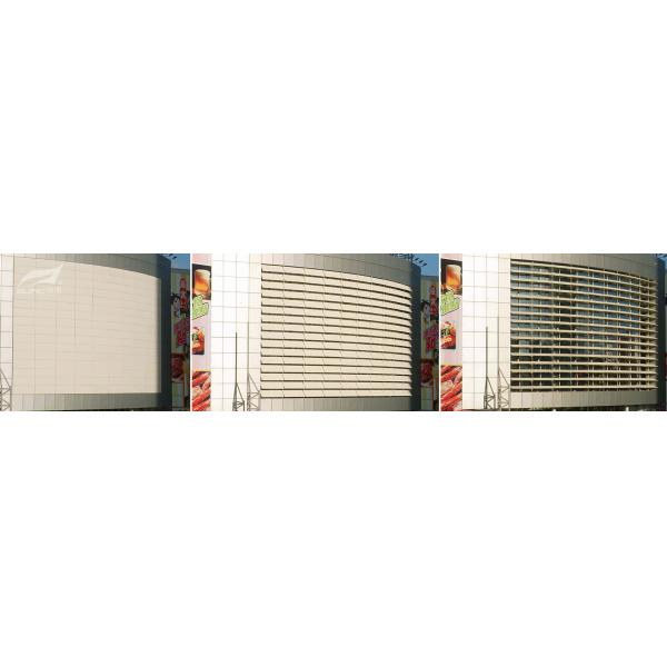 Buy Adjustable Aeroscreen Curtain Wall Louvers Aluminum Architectural Sun Control System at wholesale prices