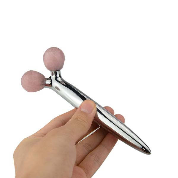 Y Type 3D Slimming Face Jade Rollers Two Balls