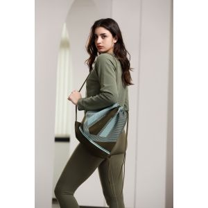 Athletic Drawstring Gym Backpack Moisture Wicking With Polyester Spandex