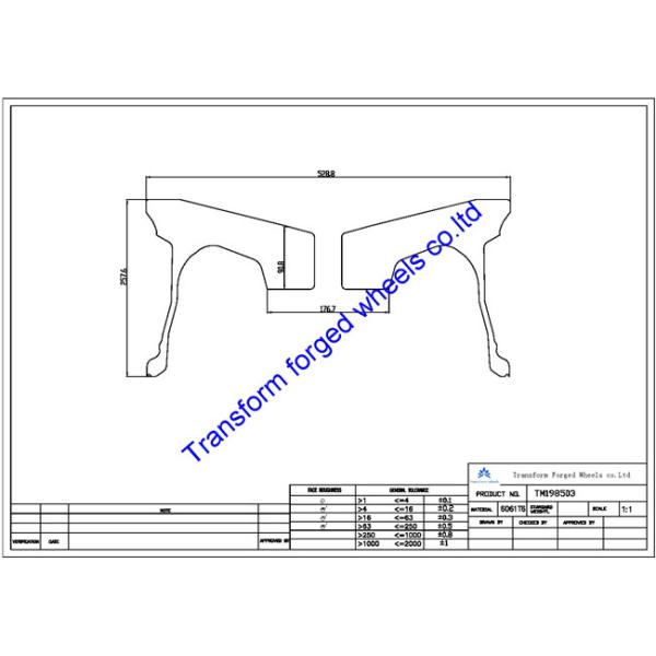 TM198503 19X8.5 inches forged wheels monoblock wheels blanks Dimple style barrel and rims