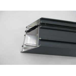 Break Bridge Grey Aluminium Window Profiles Customized Heat Insulation