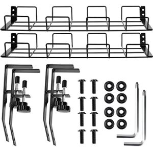 Home Office Desk Mount Cable Management Tray Non-folding Rack Storage Holders