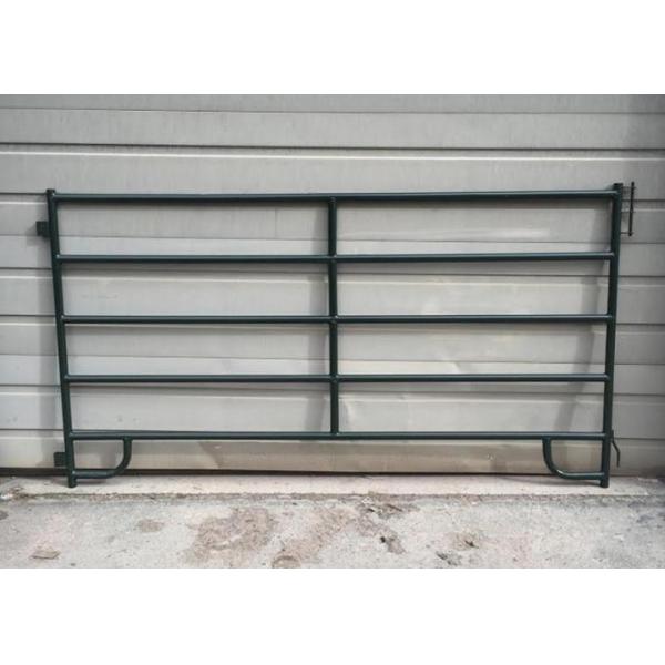 Flat Bar Horse Corral Panels Powder Coated Metal Livestock Corral