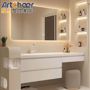 30" Light Grey PVC Modern Bathroom Vanity with Sink E1 or ECO Friendly Material
