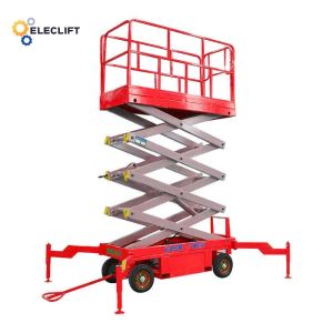 Electric Outrigger Movable Mobile Scissor Lift 6m-18m Lifting Height