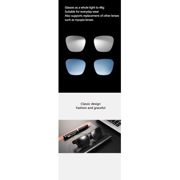 Ultra Light Frame V5.0 15m Wireless Headphones Glasses