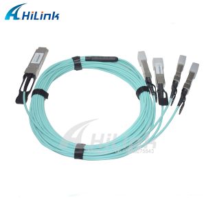 Quality 40G to 10G, QSFP+ to 4xSFP+ AOC Breakout Active Optical Cables 1-10M for sale
