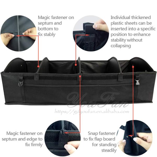 Flexible Cargo Storage Bag Trunk Organizer Car Organizer