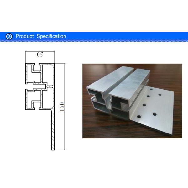 Structural Aluminium Extrusions , Solar Pannel Mounting Structure Extrusions For Aluminum T - Slotted Framing