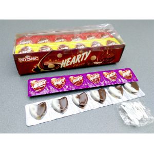 Heart Shape Chocolate Chips Cookies Taste Sweet and Delicious