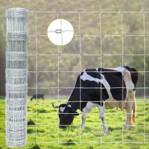 Galvanized Steel Cattle Fence Netting High Tensile Wire Weatherproof Security
