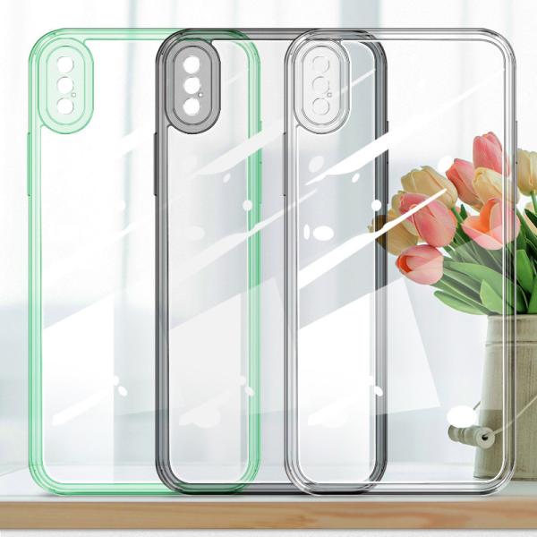 Buy TPU Edge Glass Back Hybrid Scratch Proof Phone Cover High Transparency Impact Buttons at wholesale prices