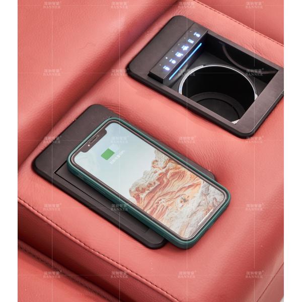 BN Italian Home Cinema Audio-Visual Room Leather Sofa Private Cinema Space Cabin Functional Electric Sofa Recliner Chair