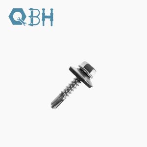 ANSI Hexagonal Flanged Bolt Stainless Steel 304 With Serration