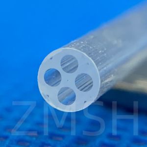 Quality Optical Fused Quartz Tube SiO2 Crystal Glass Customized Transparent Both Ends Open One Ends Closed for sale