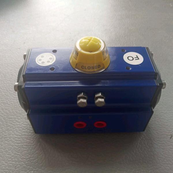Pneumatic rotary pneumatic valve actuator expoxy coating body black endcaps actuador neumatico