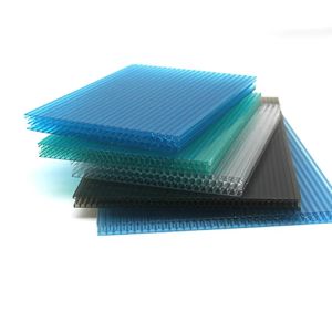 0.1-6m Length Polycarbonate Hollow Sheet With Long Service Life Class B1 Fire