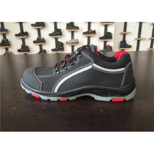 Waterproof Leather Safety Shoes Synthetic Rubber Outsole For Construction