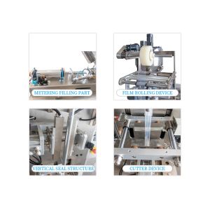 180mm Cosmetic Pouch Automatic Liquid Packaging Machine 300KG PLC