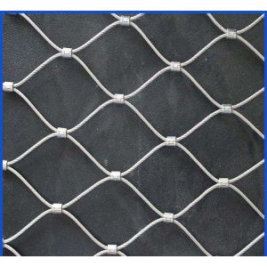 Buildings Stainless Steel Rope Mesh Alkalinity Resisting Easy Maintenance