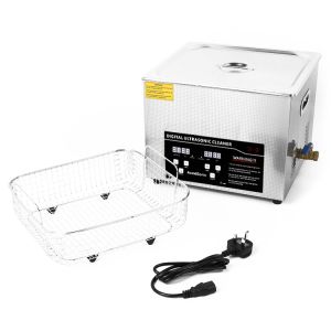 Stainless Steel Ultrasonic Cleaner with Adjustable Heating Powerful 360W