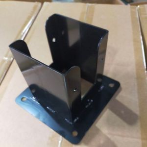 Power Coated 4X4 Metal Post Anchor for Pergola Gazebo 3-Way Right Angle Corner Bracket
