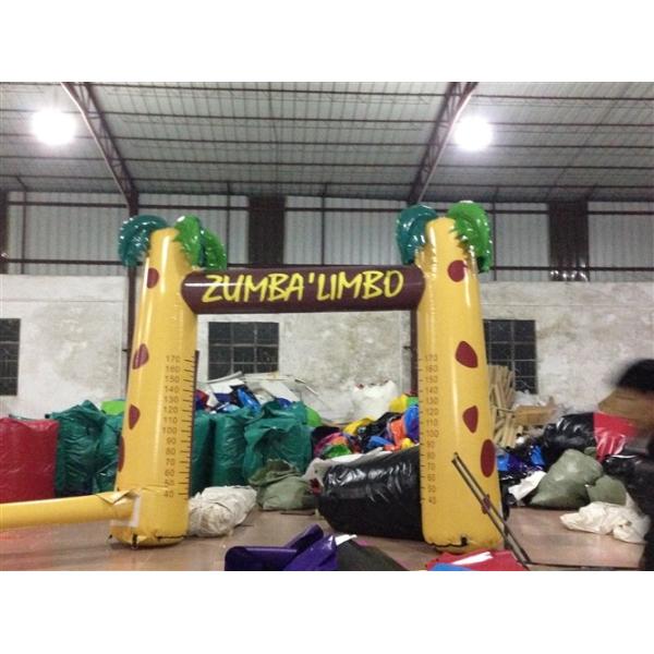 Buy Digital Printing Inflatable Advertising Signs / Inflatable Arch Palm Tree at wholesale prices