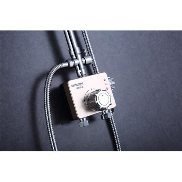 Circle Rotatable Tube Rainfall Shower Head Kit 304 Stainless Steel With Chrome Shower Accessories