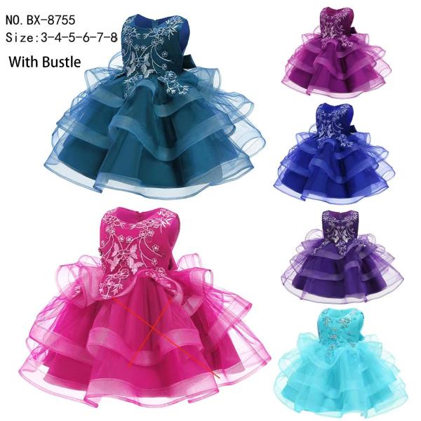 Buy Party Wear Princess Dress Up Clothes Fashionable Red Purple Blue at wholesale prices