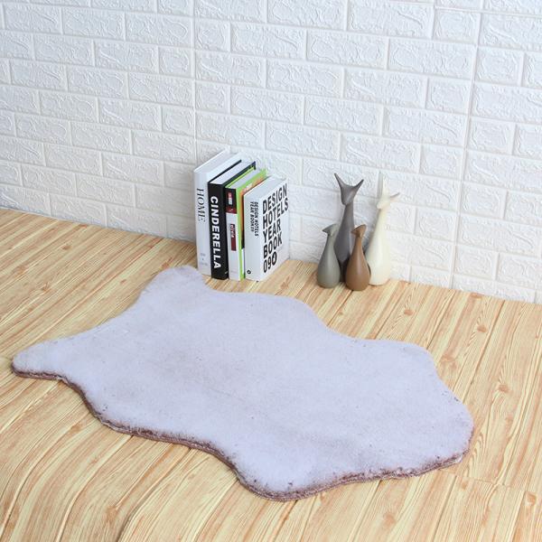 Custom Plush Faux Fur Rug 100% Polyester Rabbit Hair Area Home Living Room