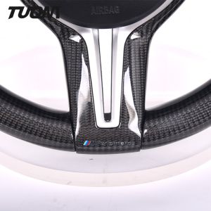 2022 Custom Gloss Bmw M6 Alcantara Steering Wheel Carbon Fiber Flat Bottom