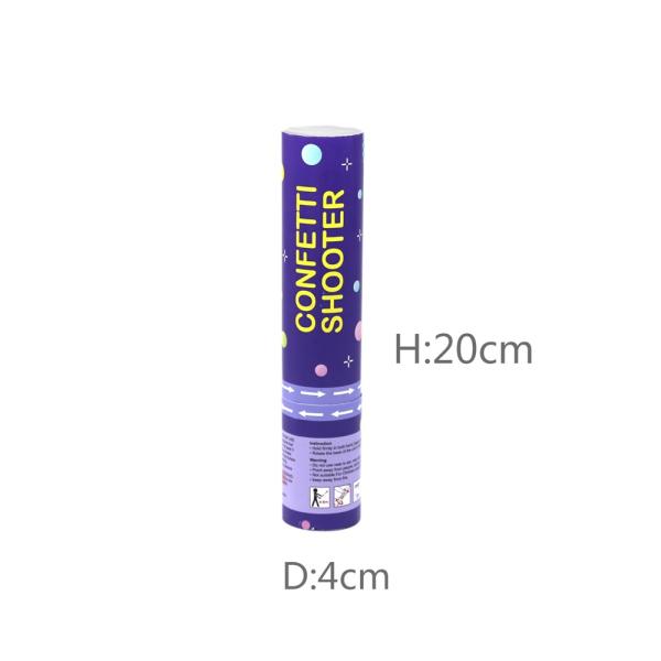 Circle Paper Birthday Party Confetti Cannon Poppers 20cm For Decoration