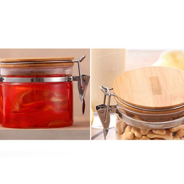 Kitchen Storage Sealed Glass Jars Glass Bottle Jar Good Moisture Resistance