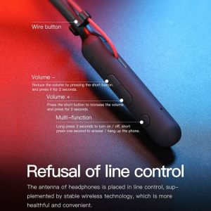 Dual Dynamic Wireless Headphones Bluetooth Earphones Neckband Collar Headset