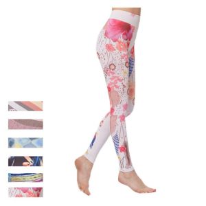 Ladies Patterned Yoga Pants Breathable Quick Drying Women's Slim Fit Sweatpants