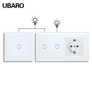 Single Live Wire Control Double Switch With Indicator Light On/Red Off/Blue