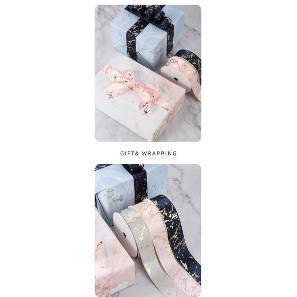 Ribbon Satin Logo Soild Color Birthday Gift Printed Ribbon