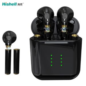 Black White TWS True Wireless Stereo Earbuds Waterproof 500mAh F68