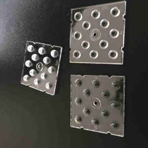 50x50mm SMD 3030 Led Lens , 12 In 1 Led PC Lens For High Bay Light