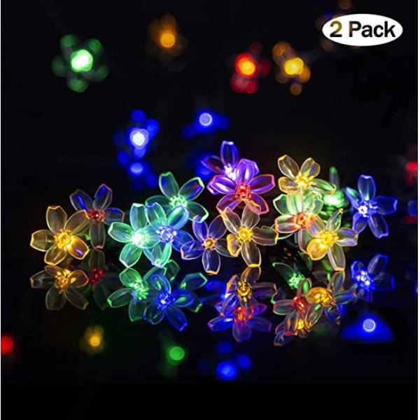 Buy 2 Pack Fairy Flower 23ft Decorative Solar Garden Lights at wholesale prices