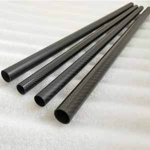 Epoxy Resin 3K Carbon Fiber Tube High Temperature Heat Resistance Glossy Surface