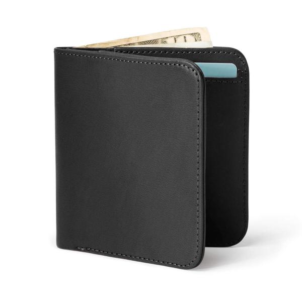 Daily Used Men's Real Leather Bifold Wallet with RFID Protection and Minimalist Design