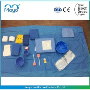 Blue Endovascular Drape Pack Cathlab Sterile Surgical Drapes Kit