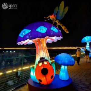 Waterproof Mushroom-Shaped Lanterns by Zigong Lantern Manufacturer - Outdoor