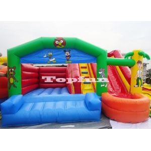 Quality 20feet Inflatable Jumping Castle Cartoon Bouncer With Slide Ball Pond for sale
