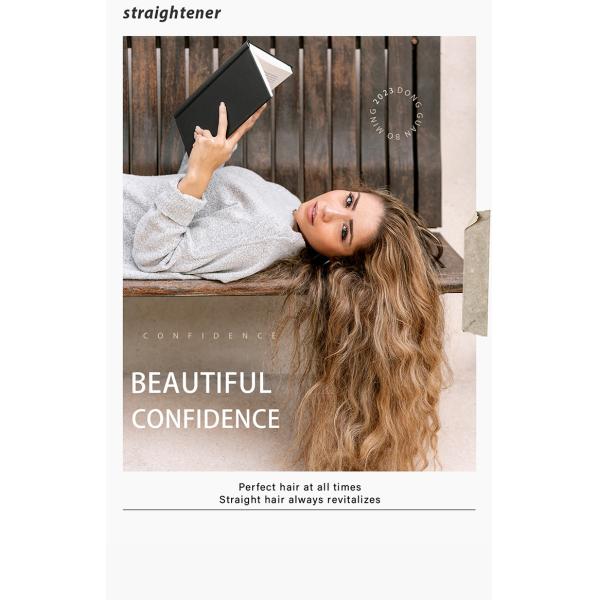 Roll Straight Dual Ceramic Hair Straightening Iron with 2200mah Battery Cell