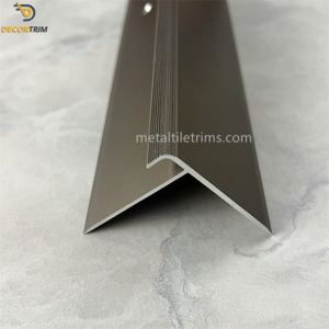 Decorative Metal Strip Stair Nosing For Vnyl Floor Transition Profile