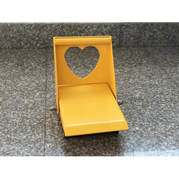 Striking Yellow Foldable Anti Theft Wheel Lock Love Shaped